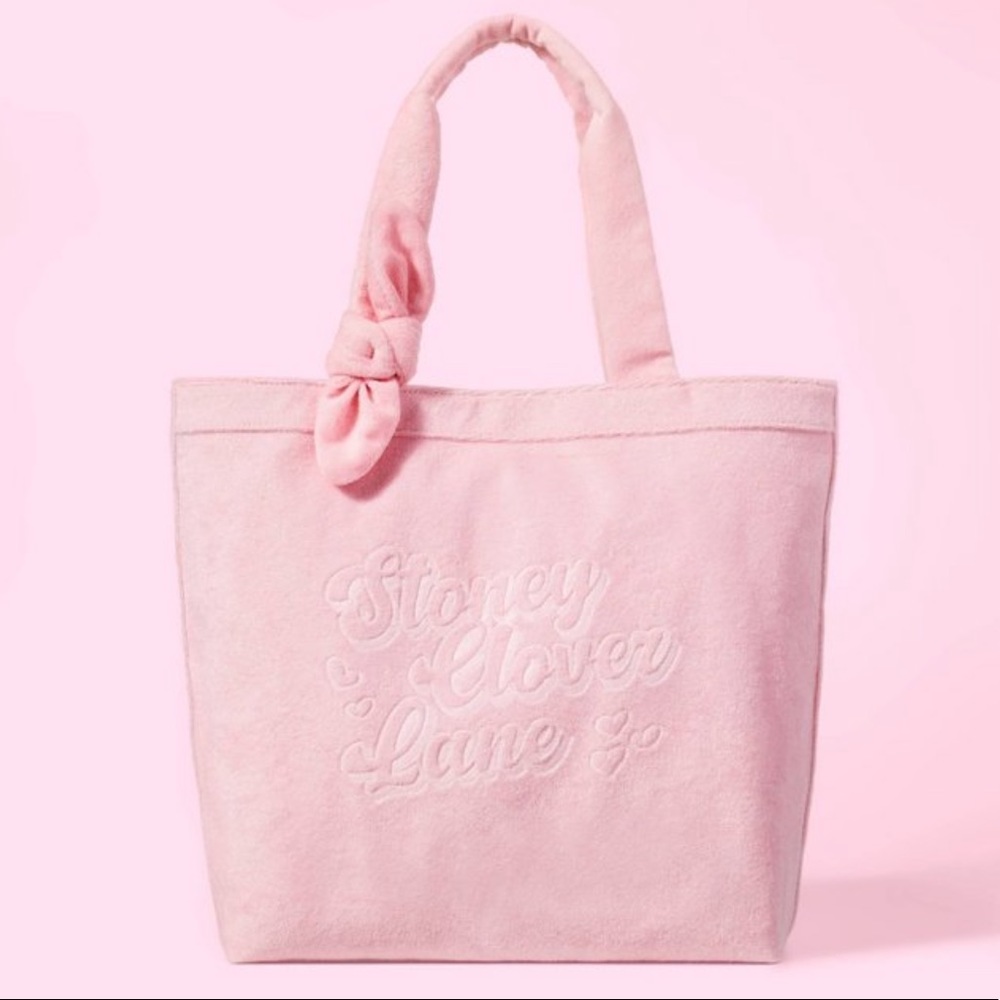NWT limited edition Stoney Clover Lane x Target Terry cloth embossed beach Bag
